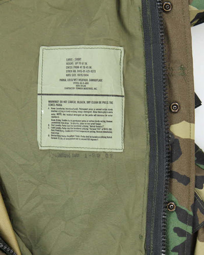 00s Vintage US Army Gore-Tex Woodland Camo Parka - XXX-Large