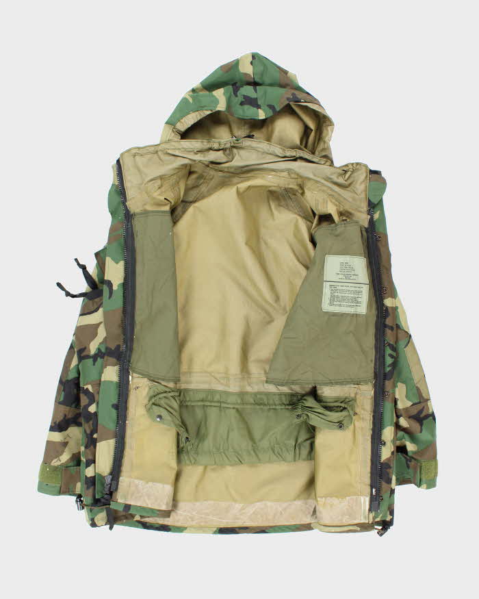 00s Vintage US Army Gore-Tex Woodland Camo Parka - Large Short