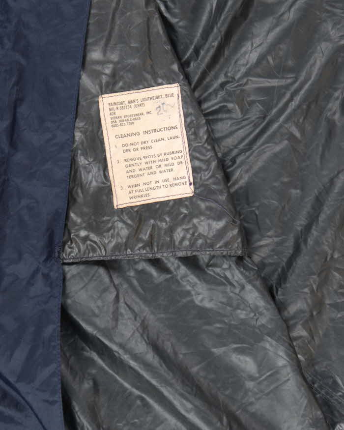 70s Vintage US Air Force Waterproof Overcoat - X-Large