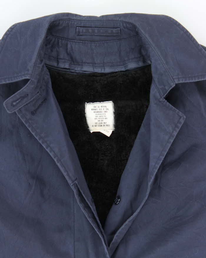 80s Vintage US Navy Women's Overcoat w/ Liner - Small