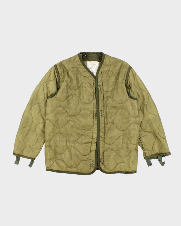 70s Vintage US Army M65 Jacket Liner - Small