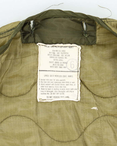 70s Vintage US Army M65 Jacket Liner - Small