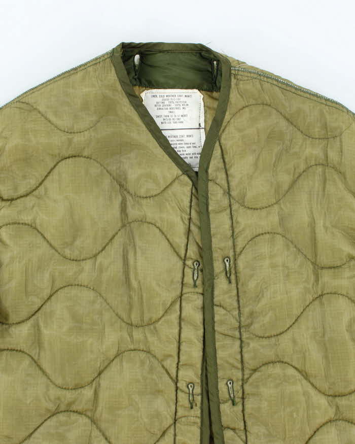 70s Vintage US Air Force Field Jacket Liner - Large