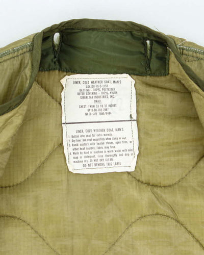 70s Vintage US Air Force Field Jacket Liner - Large