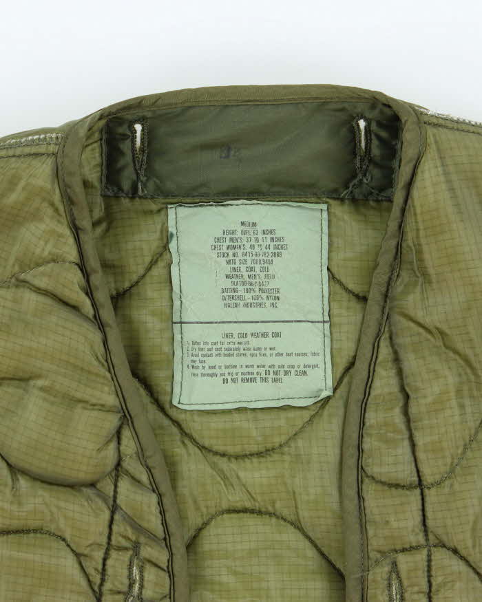 80s Vintage US Air Force Field Jacket Liner - Large