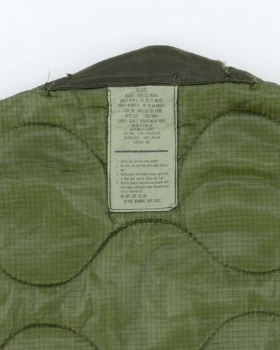 80s Vintage US Air Force Field Jacket Liner - Large