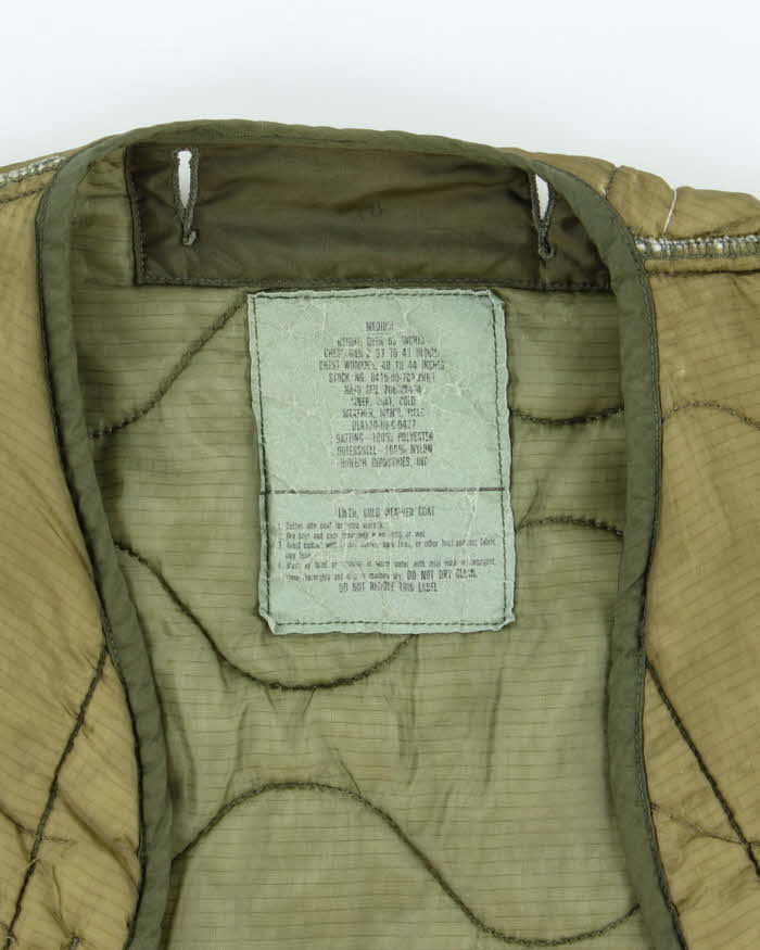 80s Vintage US Air Force Field Jacket Liner - Large