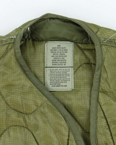 80s Vintage US Army M65 Jacket Liner - X-Large