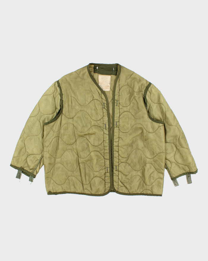 80s Vintage US Army M65 Jacket Liner - X-Large