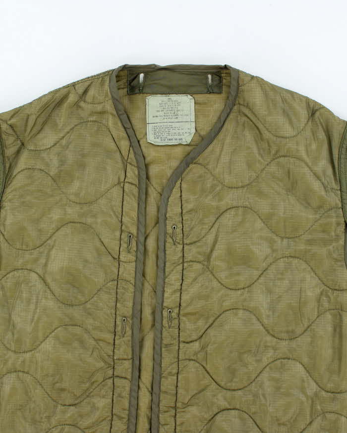 80s Vintage US Army M65 Jacket Liner - X-Large