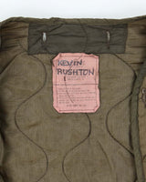 80s Vintage US Army M65 Jacket Liner - Large