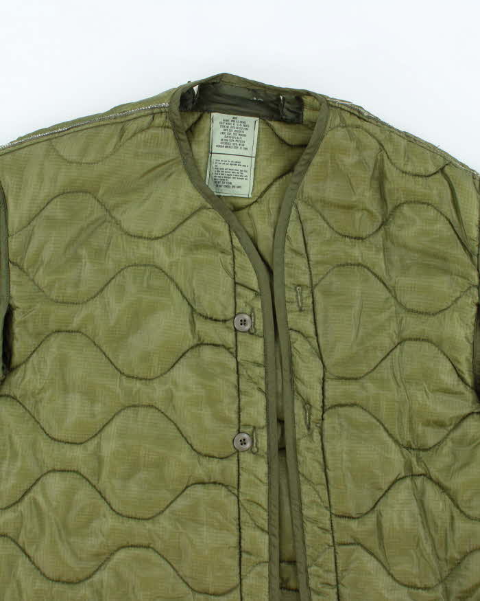 80s Vintage US Army M65 Jacket Liner - X-Large