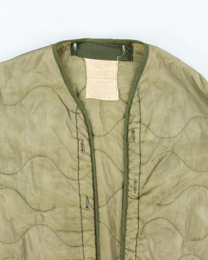 80s Vintage US Army M65 Jacket Liner - X-Large
