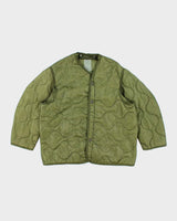 80s Vintage US Army M65 Jacket Liner - Large