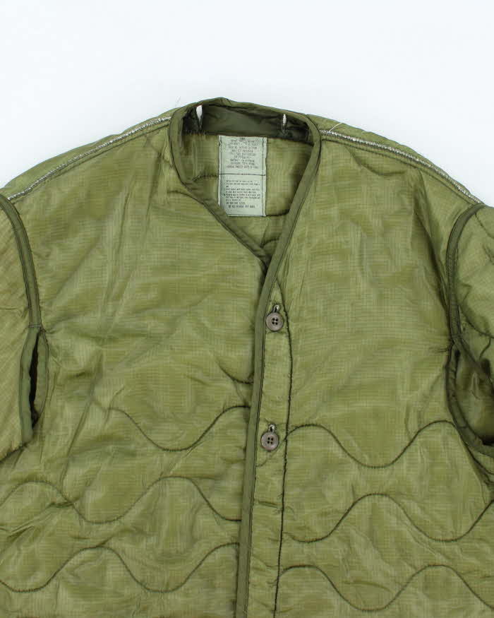 80s Vintage US Army M65 Jacket Liner - Large