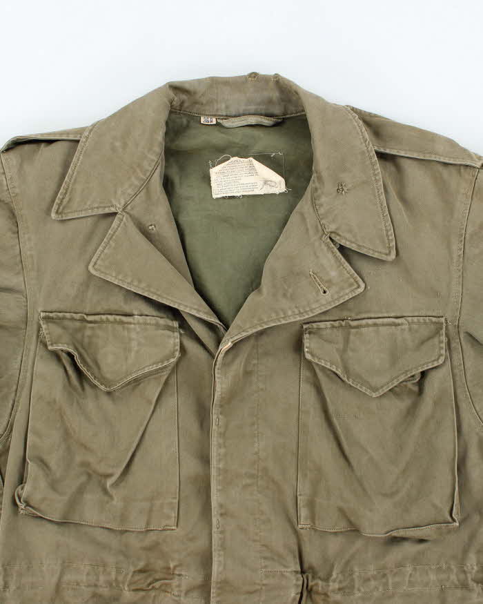 40s WWII Vintage US Army M-1943 Jacket - Large