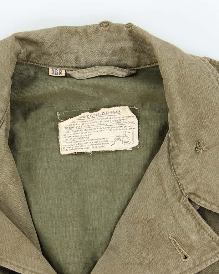 40s WWII Vintage US Army M-1943 Jacket - Large