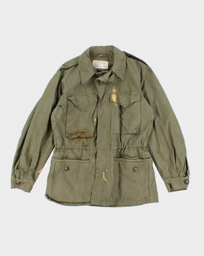 40s WWII Vintage US Army M-1943 Jacket - Medium