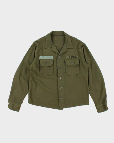 60s Vintage US Army Wool Field Shirt - Large