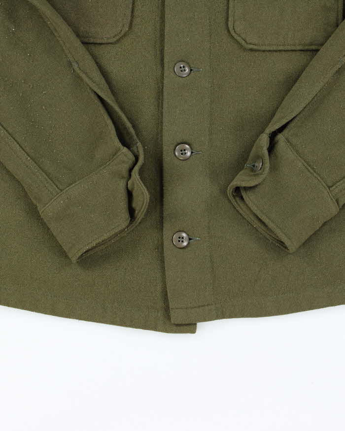 60s Vintage US Army Wool Field Shirt - Large