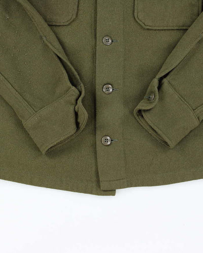 60s Vintage US Army Wool Field Shirt - Large