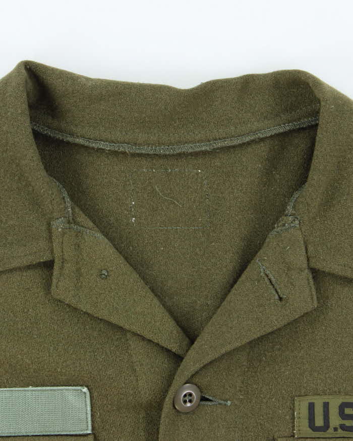 60s Vintage US Army Wool Field Shirt - Large