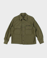 50s Vintage US Army Wool Field Shirt - Large