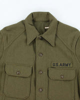 50s Vintage US Army Wool Field Shirt - Large