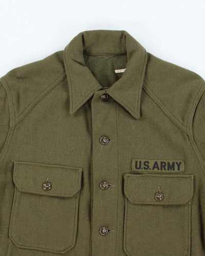 50s Vintage US Army Wool Field Shirt - Large