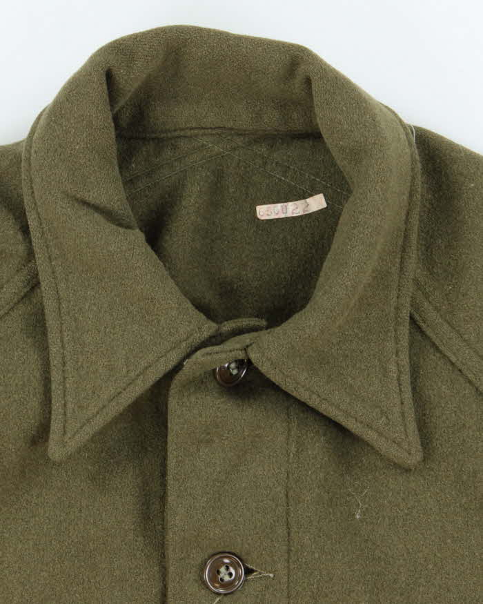 50s Vintage US Army Wool Field Shirt - Large