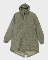 80s Vintage US army Desert Night Camo Parka - Large