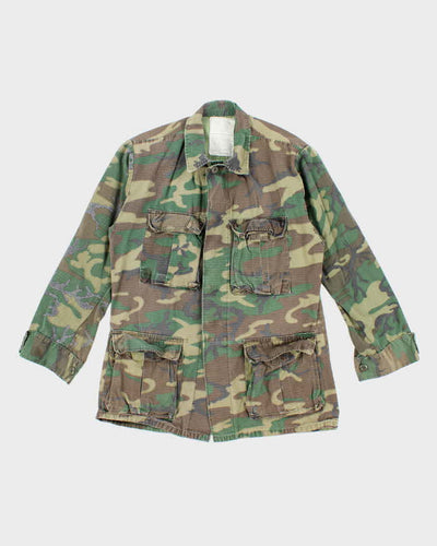 70s Vintage US Army RDF ERDL Combat Coat - Medium