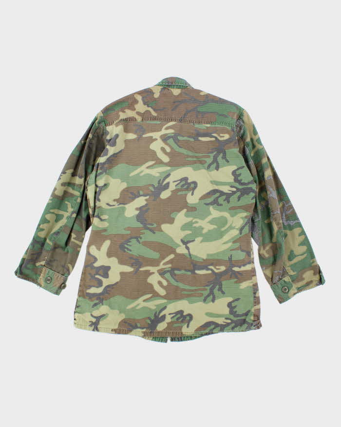 70s Vintage US Army RDF ERDL Combat Coat - Medium