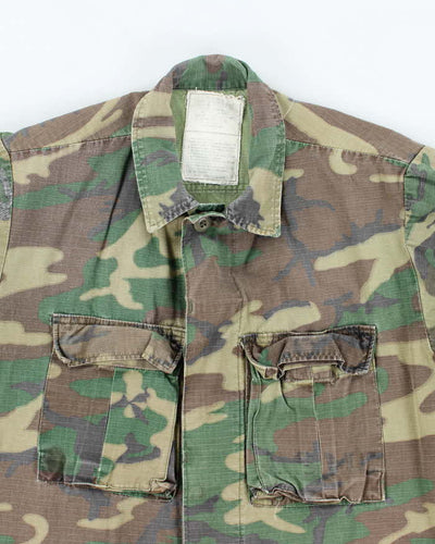 70s Vintage US Army RDF ERDL Combat Coat - Medium