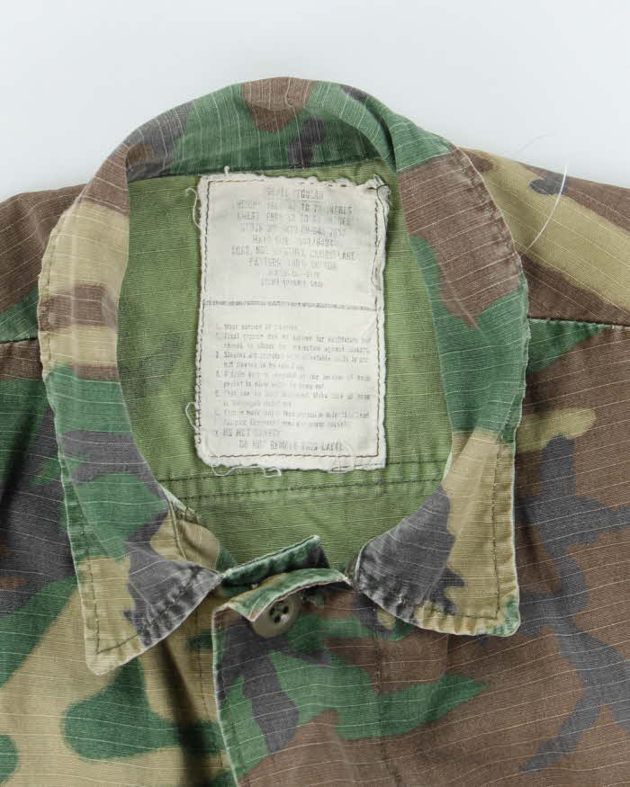 70s Vintage US Army RDF ERDL Combat Coat - Medium