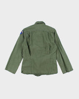 50s Vintage US Army Women's HBT Shirt - Small