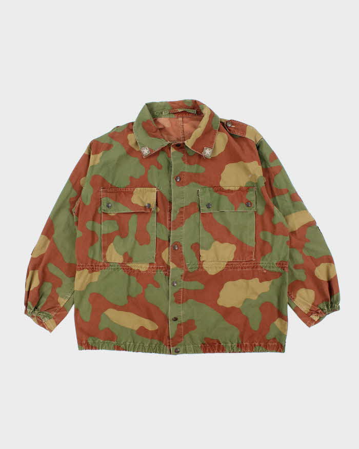 50s Vintage Italian Army San Marco Camo Jump Jacket - XXX-Large