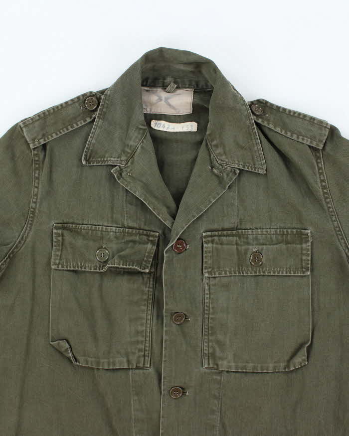 50s Vintage Dutch Army HBT Shirt - X-Large