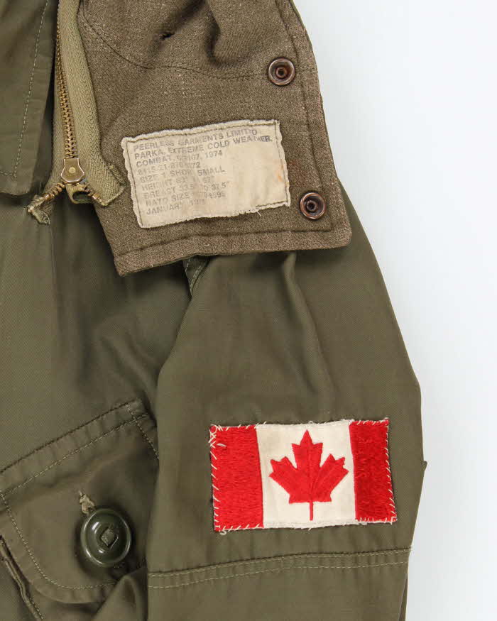 70s Vintage Canadian Army ECW Parka & Liner - Large