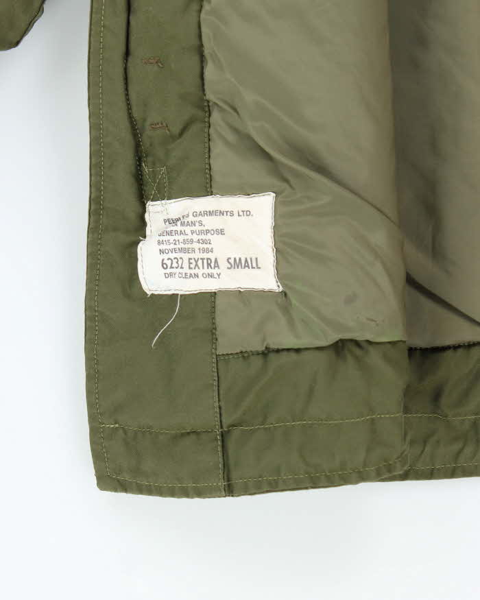 80s Vintage Canadian Army ECW Parka &amp; Liner - X-Small