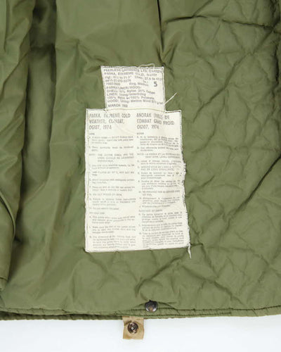80s Vintage Canadian Army ECW Parka & Liner - Large