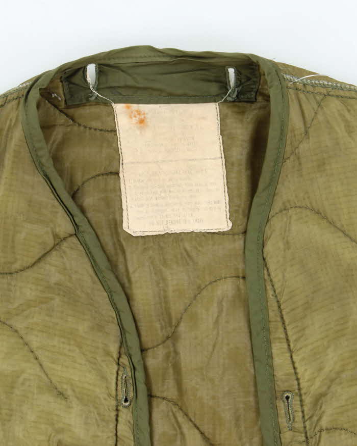 70s Vintage US Army M65 Jacket Liner - Large