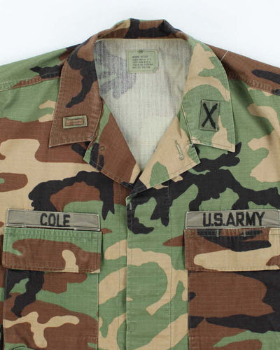 90s Vintage US Army Woodland BDU Jacket - Large
