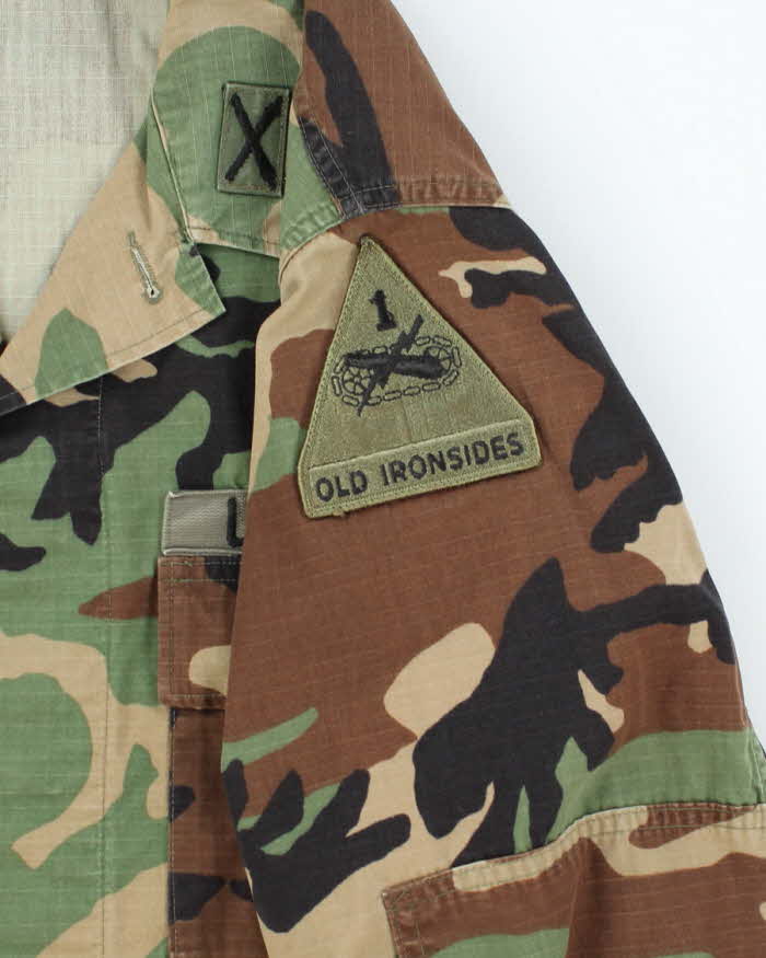 90s Vintage US Army Woodland BDU Jacket - Medium Regular
