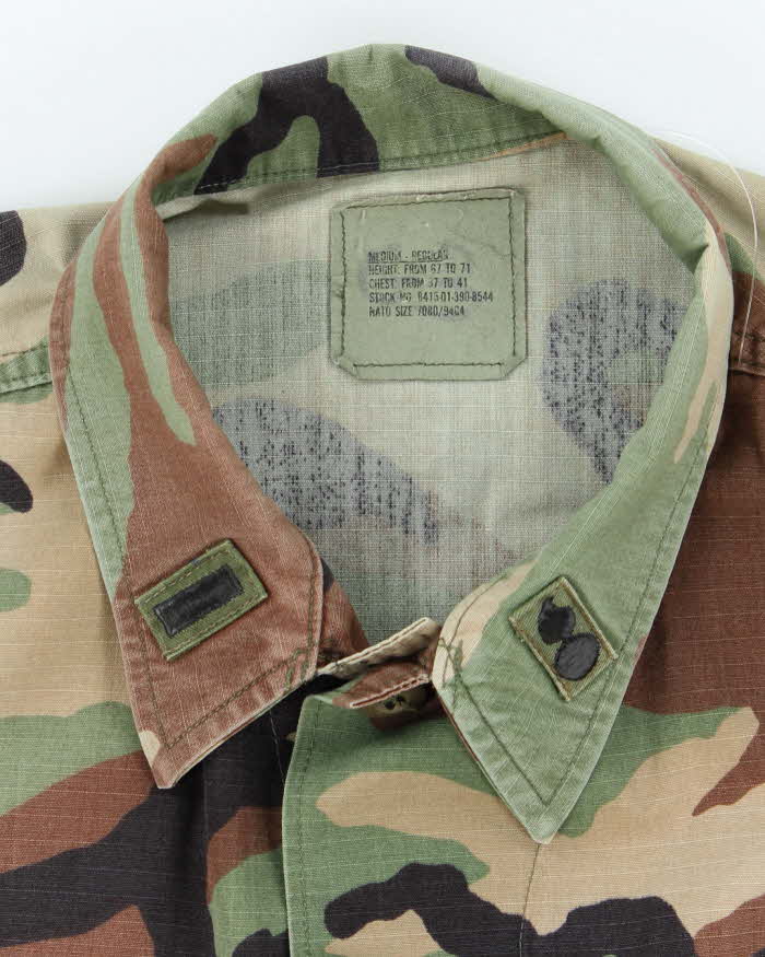 90s Vintage US Army Woodland BDU Jacket - Large