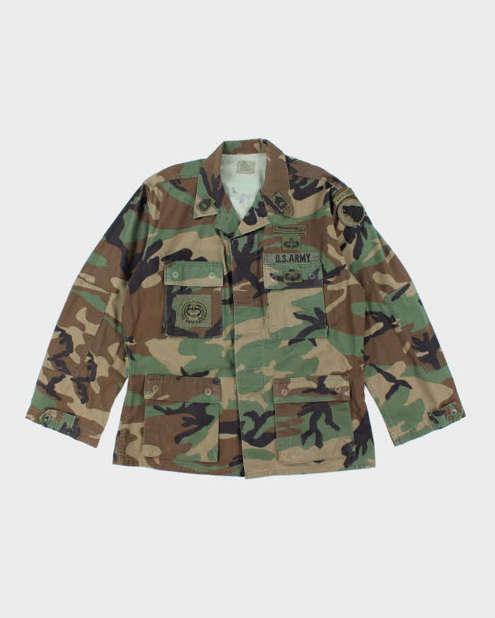 90s Vintage US Army Woodland BDU Jacket - Large