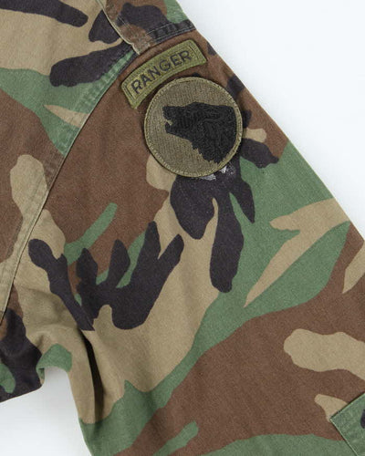 90s Vintage US Army Woodland BDU Jacket - Large