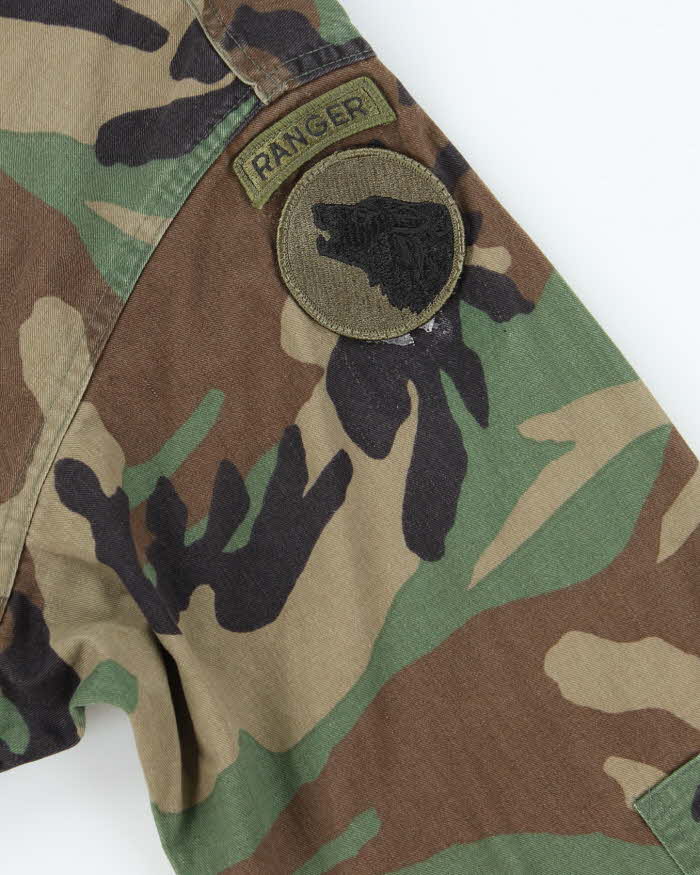 90s Vintage US Army Woodland BDU Jacket - Large