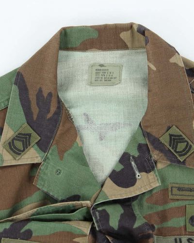 90s Vintage US Army Woodland BDU Jacket - Large