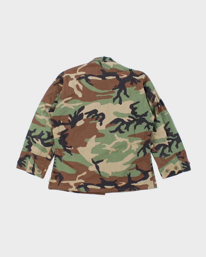 90s Vintage US Army Woodland BDU Jacket - Medium Short